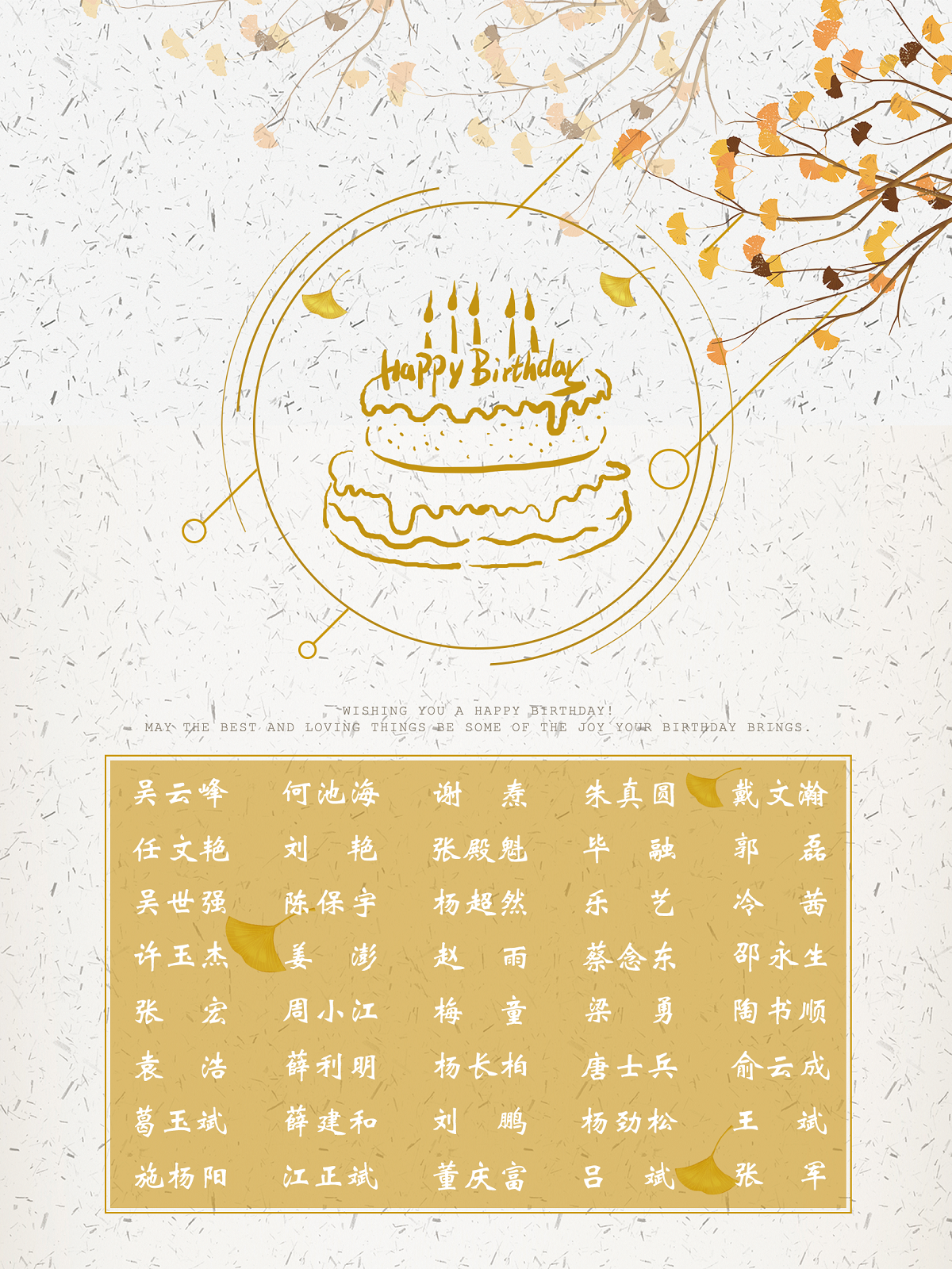 【生日祝福】恭祝9月生日的員工生日快樂！